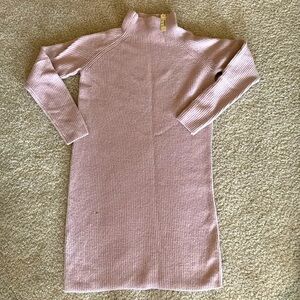 Madewell Ribbed Knit Dress in Light Purple